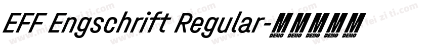 EFF Engschrift Regular字体转换